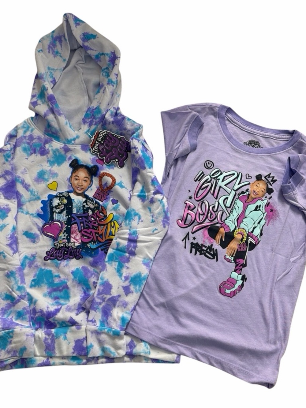 Lilac "Girl Boss" Graphic Tee for Kids